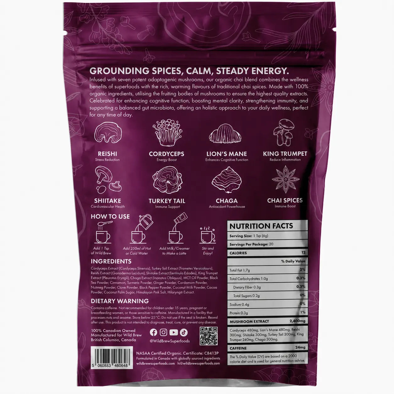 Organic Mushroom Chai