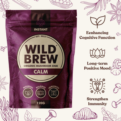 Calm Organic Mushroom Chai - Wild Brew