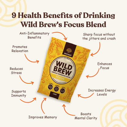 9 Health Benefits of Drinking Focus Organic Mushroom Coffee - Wild Brew