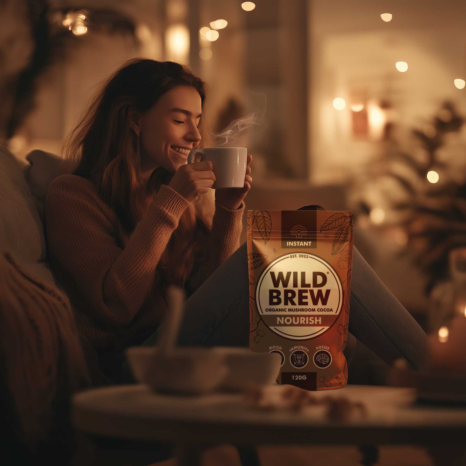 Nourish Organic Mushroom Cocoa - Wild Brew