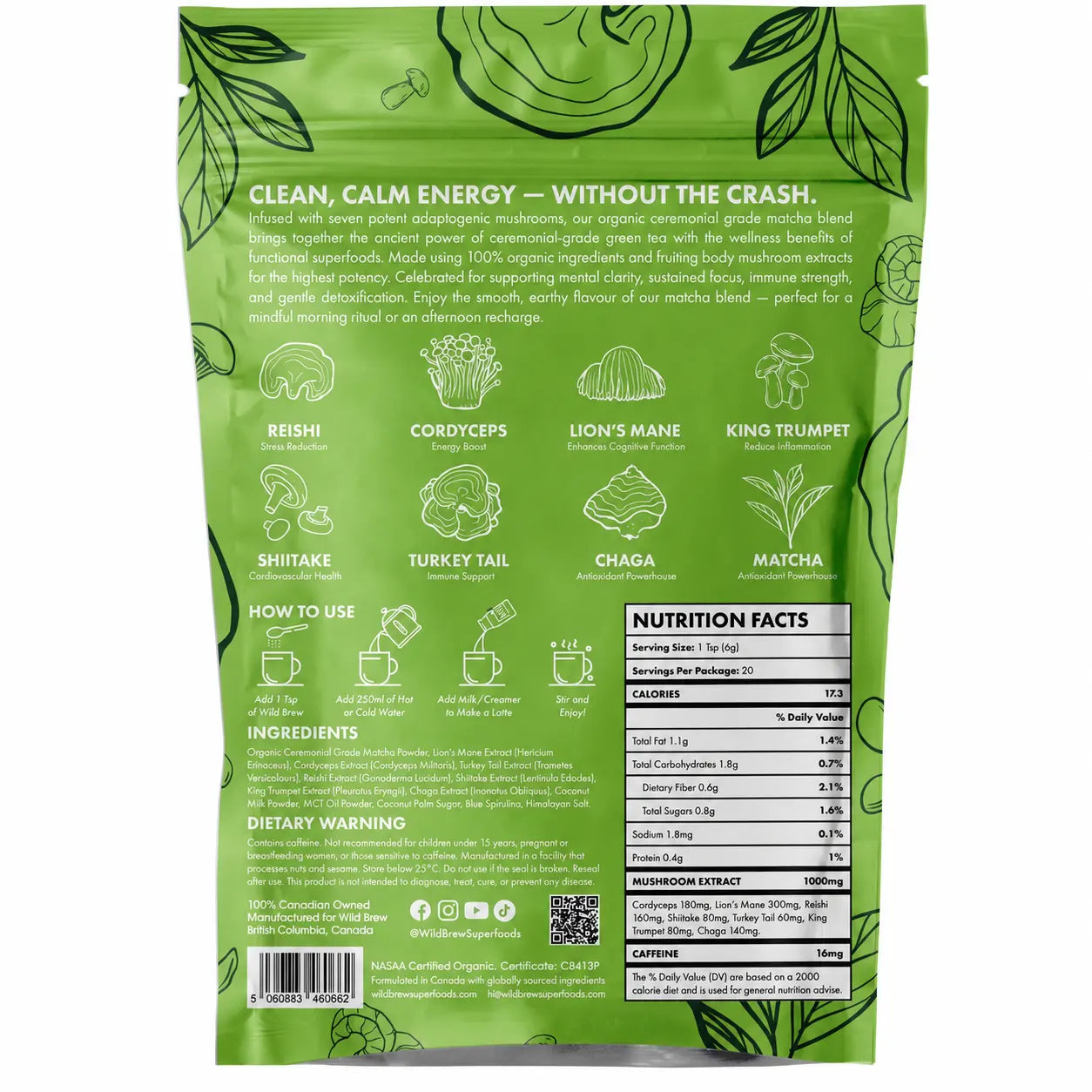 Organic Mushroom Matcha