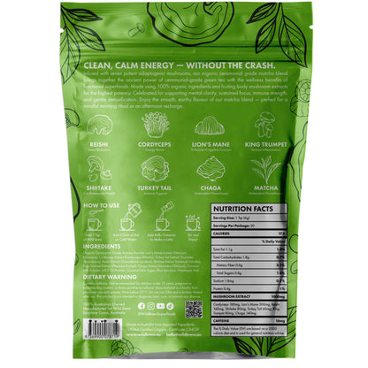 Wild Brew Protect Organic Mushroom Matcha Latte